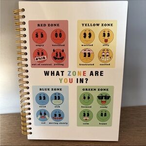 Colorful Emotion Zone Spiral Notebook
